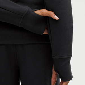 <span class=keywords><strong>Felpa</strong></span> Sportiva da <span class=keywords><strong>Donna</strong></span> SUHE con <span class=keywords><strong>Cappuccio</strong></span>, Zip Frontale, Logo Stampato, Vestibilità Slim, Traspirante, per Autunno e Primavera - Product Image 4