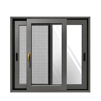 Système de porte-fenêtre coulissante sur mesure au design moderne CBMmart, fenêtre coulissante en aluminium à double vitrage