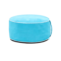 Housse de remplacement pour pouf flottant BR en tissu Oxford imperméable, rayures roses et blanches, pour hamac aquatique extérieur