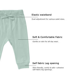 Pantalons pour bébés en coton biologique en gros, pantalons-couches pour bébés de 0 à 24 <span class=keywords><strong>mois</strong></span>, pantalons pour filles et garçons - Product Image 3