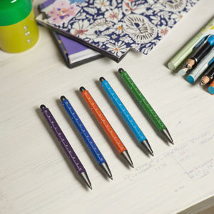 Bolígrafo Deportivo de Aluminio con Pantalla Táctil de 0.7 mm y Logotipo, Kit de Herramientas Metálicas para Escritura - Product Image 4