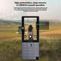 Nouveau design, vente en gros, smartphone à clavier 4G pour personnes âgées, 3,54 pouces, Android 14, 6 Go + 128 Go, MTK8786 Octa Core, téléphone portable pour seniors