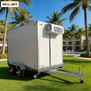 Remorque frigorifique mobile avec réfrigérateur et congélateur, transport alimentaire, réfrigérateur à double porte pour remorque alimentaire - Product Image 1