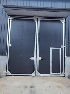 <span class=keywords><strong>Puerta</strong></span> <span class=keywords><strong>Batiente</strong></span> Industrial de Alta Calidad, Resistente al Viento y al Polvo, Adecuada para Fábricas, Almacenes y Garajes - Product Image 4