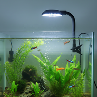 Lámpara LED para Acuario con Clip USB, de Espectro Completo, Regulable, de Bajo Consumo, Baiyi AQ004, para Peceras y Plantas Acuáticas