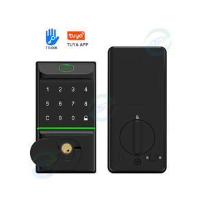 TTLock App kunci pintu Deadbolt pintar, kunci pintar dalam ruangan tanpa kunci tombol <span class=keywords><strong>Digital</strong></span> masuk Tuya App - Product Image 1