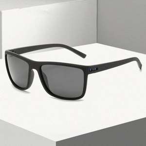 Gafas de Sol Polarizadas Cuadradas con Marco Negro UV400, Estilo Vintage para Hombre, Moda 2021 - Product Image 4