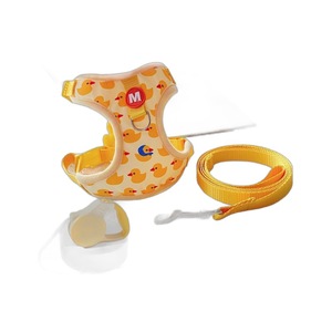 Nouvelle laisse pour chat au design mignon de petit canard jaune, style gilet anti-évasion, réglable sur la poitrine et le dos, disponible pour - Product Image 5