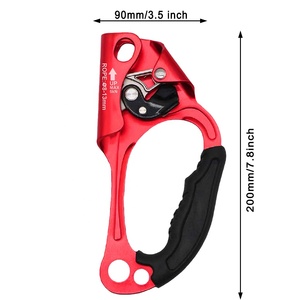 Ascenseur à corde ergonomique 8-13 mm pour droitier et gaucher, pour arboristes et grimpeurs d'arbres, équipement de rigging - Product Image 5