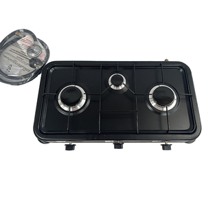 Kompor Gas Portabel Ukuran Besar 3 Tungku untuk Berkemah di Luar Ruangan dengan Regulator - Product Image 1