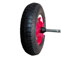 Roue gonflable pneumatique en caoutchouc 4.00-8, roues de 400 mm pour usine de fabrication, hôtels, chariot