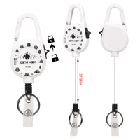 Porte-clés rétractable en plastique imperméable portable avec aimant puissant pour le camping et la randonnée en extérieur 1L