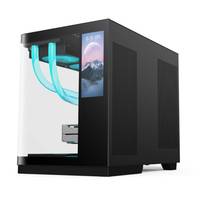 OEM SOEYI New Curved Tempered Glass Computer Case MATX Wholesales Gaming Computer PC Case 6inches Lcd Display Screen
