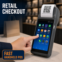 Terminal POS Genggam Longfly dengan Pembaca Kartu NFC, Printer, dan Dukungan Konektivitas USB untuk Pembayaran Mobile