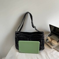 Bolso de Hombro Vaquero Vintage Y2K para Mujer, Bolso Tote de Mezclilla Lavada con Estética de los 90, Bolso Hobo de Lujo Estilo Vaquero Occidental para Damas