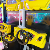 Máquina de Juego de Carreras de Autos Operada con Monedas, Simulador de Conducción Comercial para FEC y Parques de Diversiones
