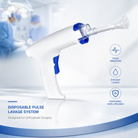 Système de lavage pulsé orthopédique stérile jetable certifié CE, alimenté par batterie, pour le débridement des plaies