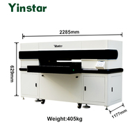 Imprimante textile automatique DTG à double station Yinstar pour l'impression directe sur vêtements, t-shirts, tissus, vêtements en coton, impression personnalisée