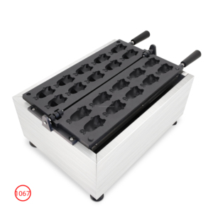 เครื่องทำวาฟ<span class=keywords><strong>เฟิ</strong></span><span class=keywords><strong>ล</strong></span>รูปเป็ดการ์ตูน สแตนเลส ไฟ<span class=keywords><strong>ฟ</strong></span>้า รุ่นเชิงพาณิชย์ 10 หลุม เครื่องทำเค้ก น้ำหนักเบา เหมาะสำหรับร้านค้าริมทาง - Product Image 4