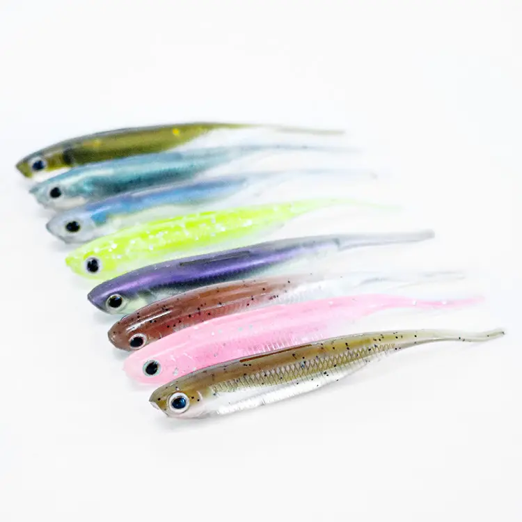 Selco Weicher Koder Vivid Lure Trout Split-Tail Umpan Lembut Umpan Zacht Aas Memancing Umpan Plastik Lembut