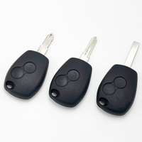 Clé de voiture Renault fabriquée en usine pour Clio Kangoo Master Modus Logan, clés de véhicule, coque de clé à plat Renault, clé à distance