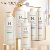 Shampoo pour la croissance naturelle des cheveux de marque propre, antipelliculaire, anti-frisottis, lissant et réparateur, au collagène et à la menthe