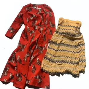 spring autumn korea ladies long dress skirts used clothes women's clothing trendy used clothes korea bale