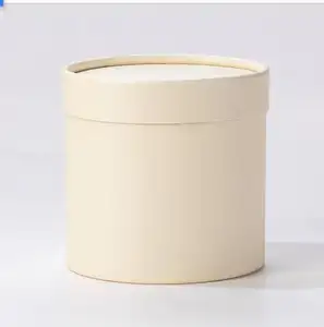 Luxury Round Carton Candy Storage Party Mother's Day Hug Bucket Holiday Flower Gift Box Packaging Paper Boxes