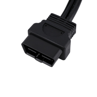 Lecteur de code de faisceau de câbles de connecteur OEM ODM noir OBD2 16pin F à M