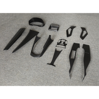Accessoires faciles à installer et à coller pour Lamborghini Aventador LP700, kit de décoration intérieure de voiture en fibre de carbone sèche améliorée