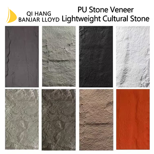 แผ่นผนังหินเทียม PU โฟม กันน้ำ กันไฟ กันลื่น สำหรับตกแต่งบ้าน สไตล์โมเดิร์น ราคาโรงงาน - Product Image 5