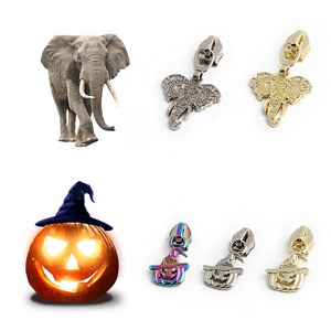 絶妙な5 #   ナイロン製多色メタルジッパースライダー、カスタムクリエイティブパターンジッパープル、衣類/バッグ用 - Product Image 3