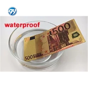 Envío Gratuito, Billete de Banco Personalizado de <span class=keywords><strong>5</strong></span>, 10, 20, 50, 100, 200, 500, 1000 <span class=keywords><strong>Euros</strong></span>, Billete de Banco de Papel de Oro de 24k - Product Image 5