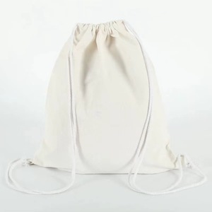 Multi-Color Natuurlijke Beige Duurzame Katoenen Canvas Trekkoord Rugzak Heren/Dames <span class=keywords><strong>Gym</strong></span> String Tas Met Aangepaste Logo - Product Image 6