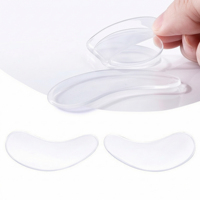 Patchs oculaires réutilisables en silicone avec autocollant personnalisable pour anti-rides et extensions de cils, lifting des cils