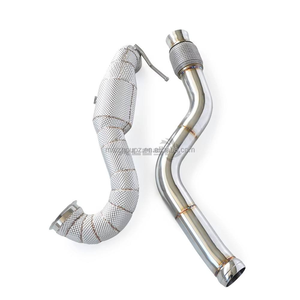 Collecteur d'échappement haute performance en acier inoxydable T304 avec bouclier thermique pour Mercedes A45 AMG W176 M133 2.0T 2013-2018 - Product Image 3