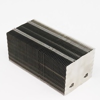 Prix d'usine, usinage CNC, estampage en aluminium, boucle en forme de vague, dissipateur de chaleur à ailettes ébarbées pour plaque électronique
