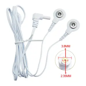 2 Way/4 Way Electrode Wires Cables for Connecting Electrode Pad and TENS Machine Physiotherapy Massager