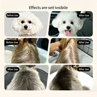 Spray démêlant pour chiens à poils longs et bouclés, spray réparateur profond pour le pelage des animaux, réduit la perte de poils et la fourrure sèche et sans vie
