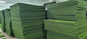 Rouleau d'herbe synthétique imperméable à l'eau douce de haute qualité tapis vert d'intérieur écologique pour le football de sports de jardin - Product Image 5