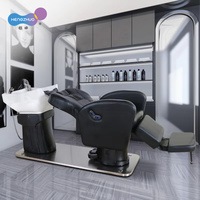 Chaise de shampooing de massage électrique à usage professionnel avec prise USB pour bassin en céramique pour charger le lit de spa de tête pour le lavage des cheveux