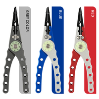 Pince coupante pour tresses en aluminium DX Tools, porte-anneaux fendus, pince de pêche noctilucente pour la pêche en ruisseau, avec étui et cordon, 18cm 164g
