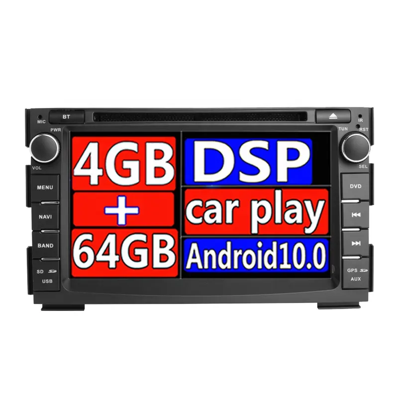 Ceed android 10 tela de carro 4 núcleo, dvd, navegação gps para kia ceed, venga 2018, player multimídia, rádio 2 + 16gb