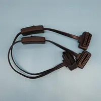 Kunden spezifisches OBD2 Flat Splitter Y-Kabel mit Lock Obd-Verlängerung kabel 16-poliges Automotive Universal