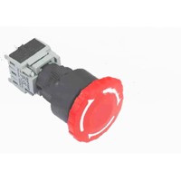 Interrupteur à bouton-poussoir ELEWIND 16MM, interrupteur d'arrêt d'urgence éclairé (PB162Y-11TS/R/12V, CE, RoHS)