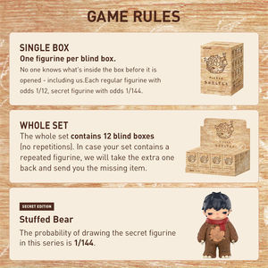 Labubu Popmart Hirono Shelter Series Figures Original Blind Box con Design Casuale, Animali in PVC, Giocattoli d'Azione da Collezione per Ragazzi - Product Image 4