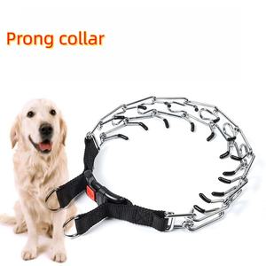 Collar de Adiestramiento para Perros Ajustable, Moderno y Sólido, con Púas, Función de Estrangulamiento, Cadena Martingala y Tapas de Goma - Product Image 2