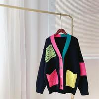 Cardigan en tricot à manches longues pour femme, motif uni, boutonné, décontracté, pull d'hiver