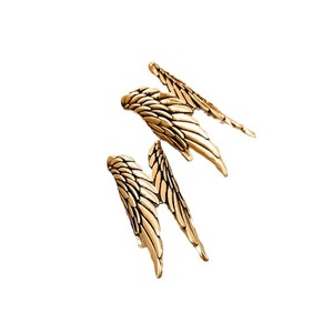Orecchini a clip a forma di ala d'angelo per donna, senza piercing, orecchini a polsino a forma di ala, gioielli alla moda, regalo, vendita all'ingrosso - Product Image 5