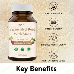 Nhãn hiệu riêng lên men củ cải viên nang với Maca cà rốt rau bina bột thúc đẩy sự trao đổi chất 60 đếm - Product Image 3